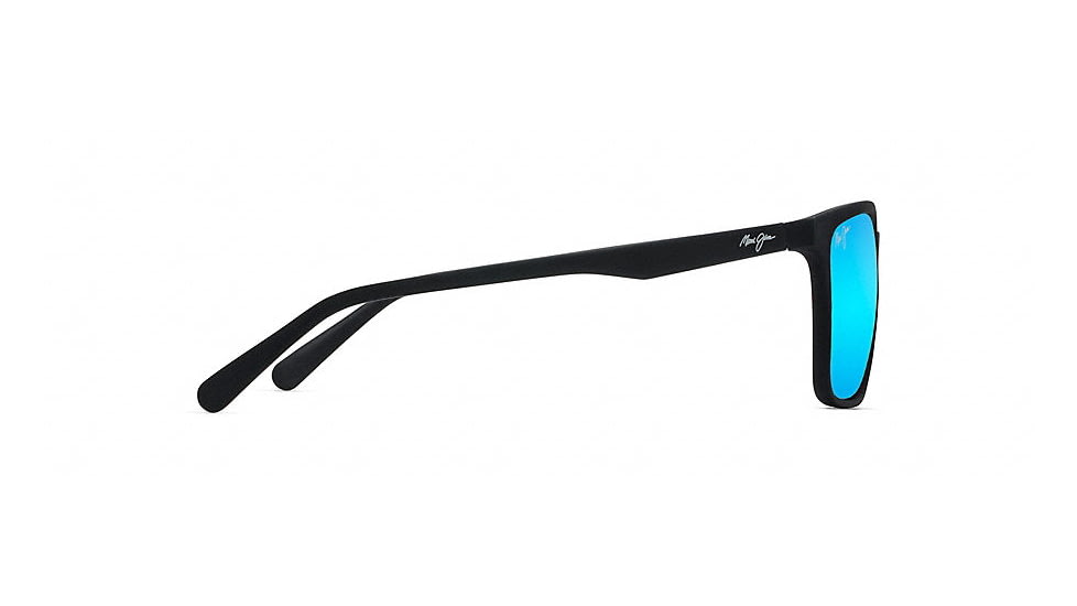 Maui Jim Wild Coast Polarized Classic  Sunglasses,Matte Black,Blue Hawaii Lens B756-02MR