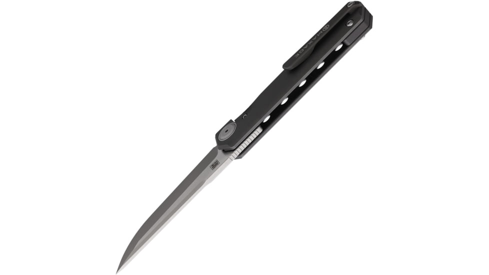 Maxace Raccoon Dog SW Folding Knife, 4.63in Closed, 3.5in CPM S90V Stainless Steel Blade, Gray Stonewash Titanium Handle, Nylon Case, M08C