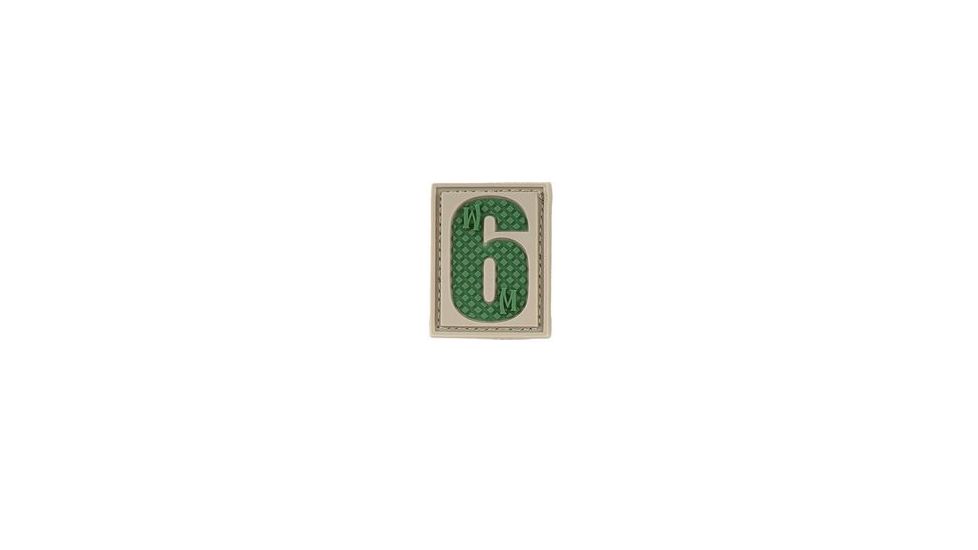 Maxpedition Number 6/9 Morale Patch, Arid, 0.84in x 1.18in NUM6A