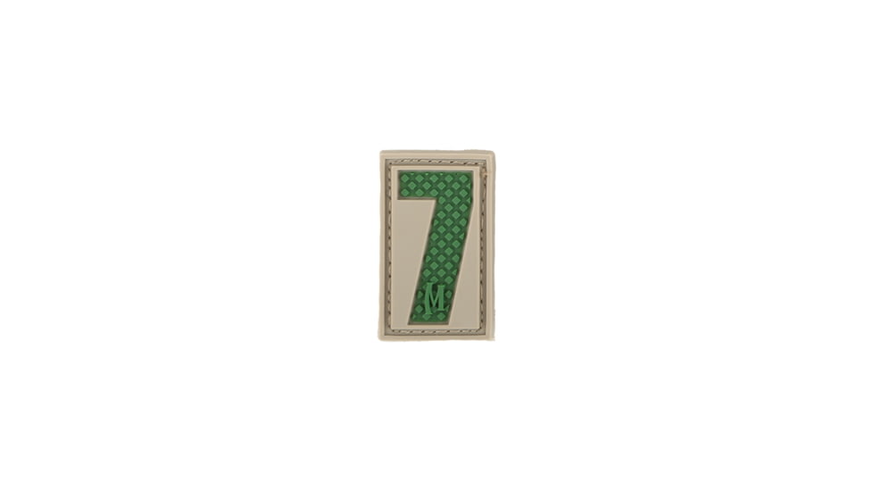 Maxpedition Number 7 Morale Patch, Arid, 0.7in x 1.18in NUM7A