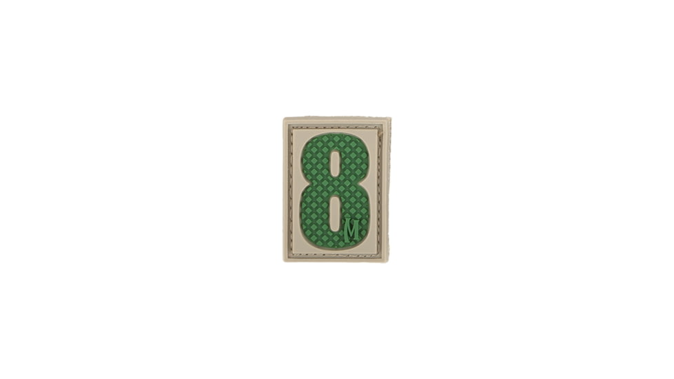 Maxpedition Number 8 Morale Patch, Arid, 0.84in x 1.18in NUM8A
