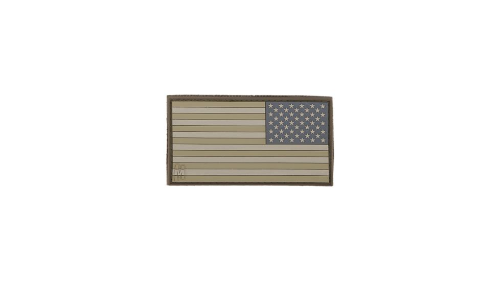 Maxpedition Reverse USA Flag Patch Small, Arid, 2in x 1in US1RA
