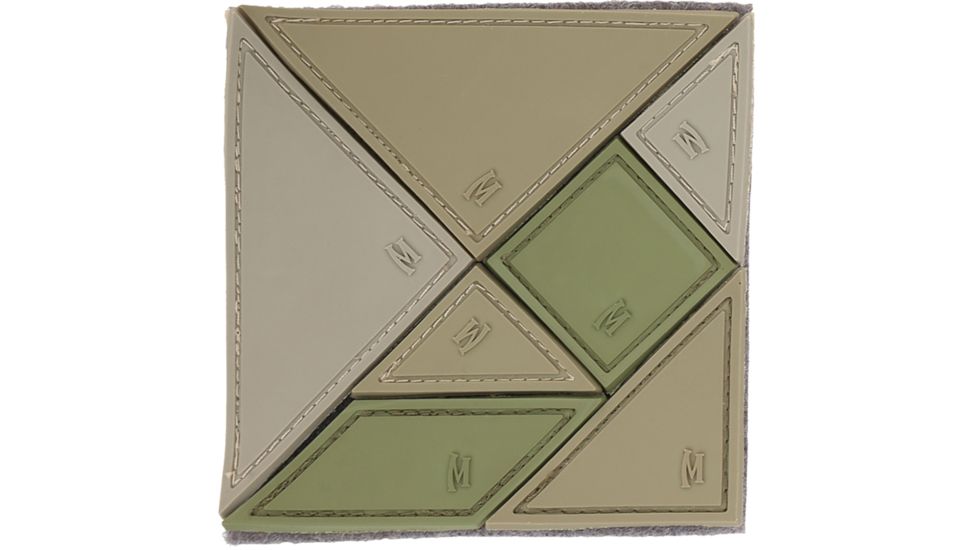 Maxpedition Tangram 7-Piece Patch, Arid, 3in x 3in TANGA