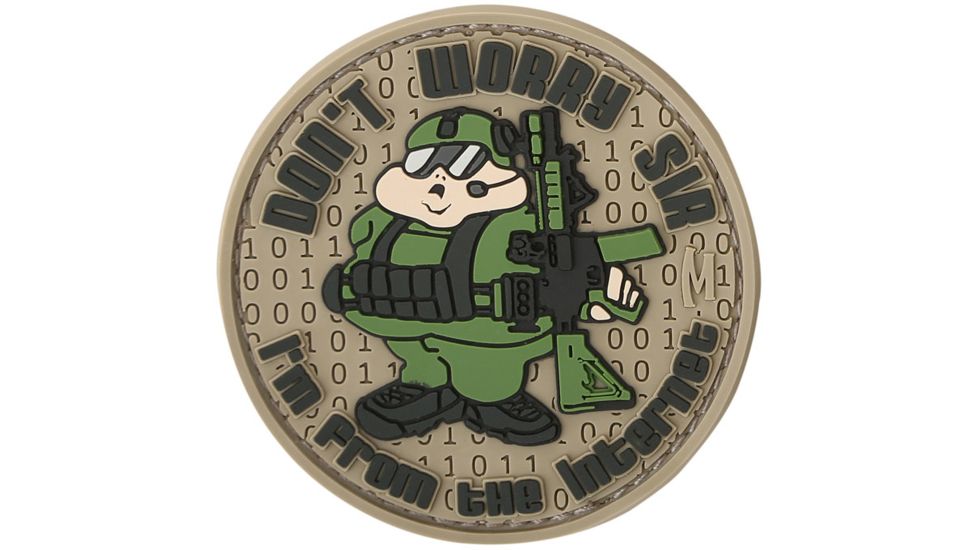 Maxpedition Dont Worry Sir Morale Patch,Full Color FTFKC