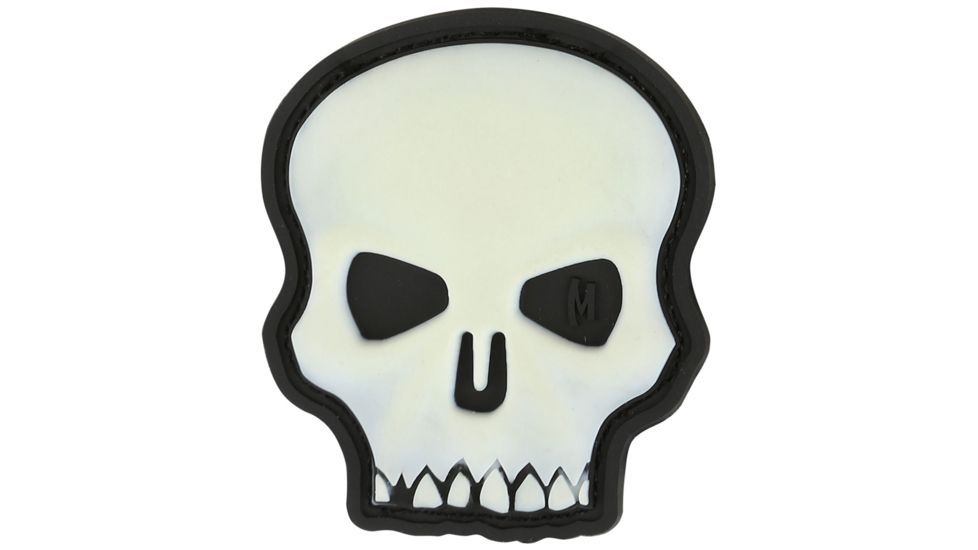 Maxpedition Hi Relief Skull Morale Patch,Glow HISKZ
