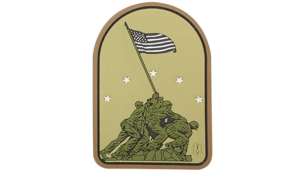 Maxpedition IWO Jima Morale Patch,2.1x3.0in,Arid IWJMA