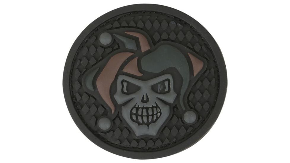 Maxpedition Jester Skull Morale Patch,1.7x1.7in,Stealth JESTX