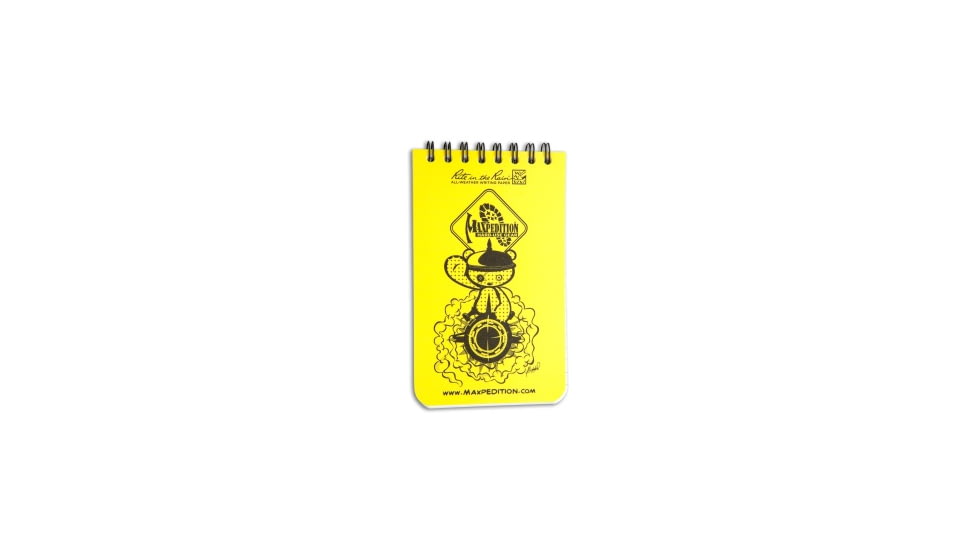 Maxpedition Rite in the Rain Top Spiral Pocket Notebook, Yellow, One Size, BHQ-50453