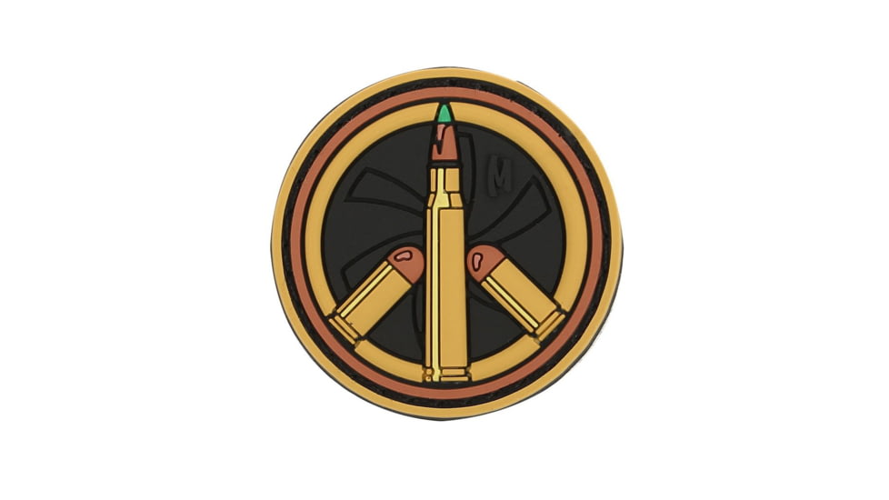 Maxpedition Peace Bullet Morale Patch, Arid, 1.5in x 1.5in, PCBTA