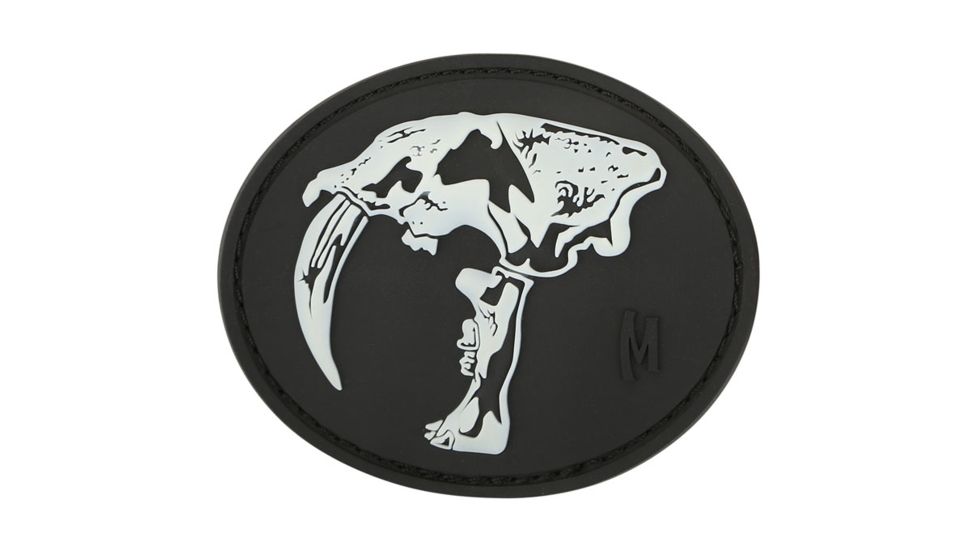 Maxpedition Sabertooth Skull Morale Patch,Glow SBTHZ