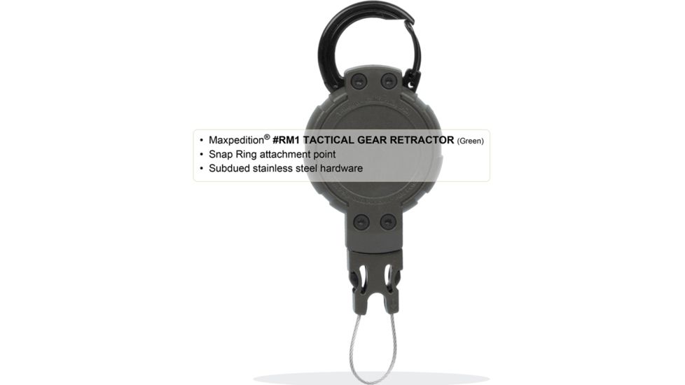 Maxpedition Tactical Gear Retractor Snap Ring, Khaki, Medium RM1K