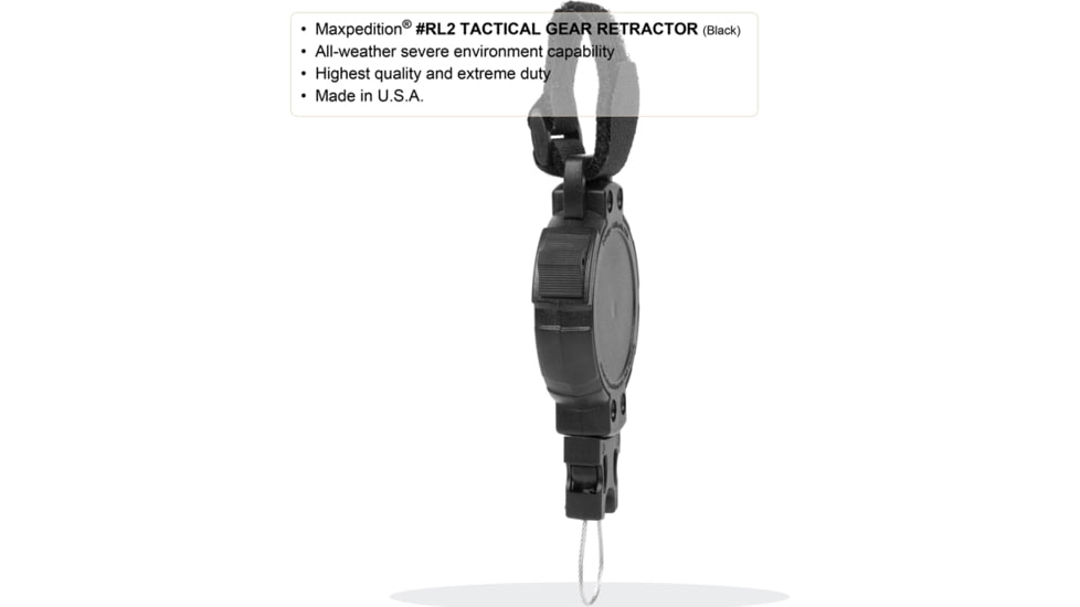Maxpedition Tactical Gear Retractor Strap, Khaki, Large RL2K