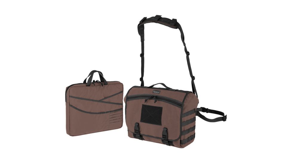 Maxpedition Vesper Tactical Laptop Messenger Bag,Dark Brown 0623BR