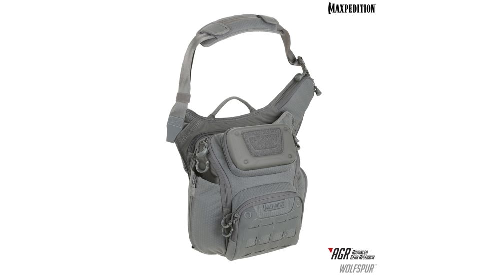 Maxpedition Wolfspur Crossbody Shoulder Bag, Gray WLFGRY