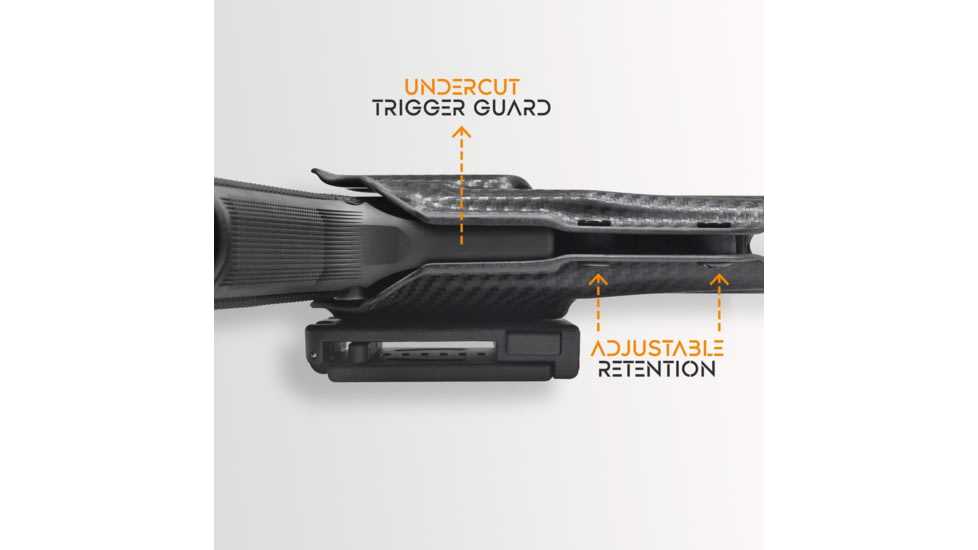 Maxtor Tactical Sig Sauer P365 X-MACRO w/ TLR-7 Sub OWB Classic Clip-on Holster, Carbon Fiber, OWBCP-MACROTLR7SUB-CFRH
