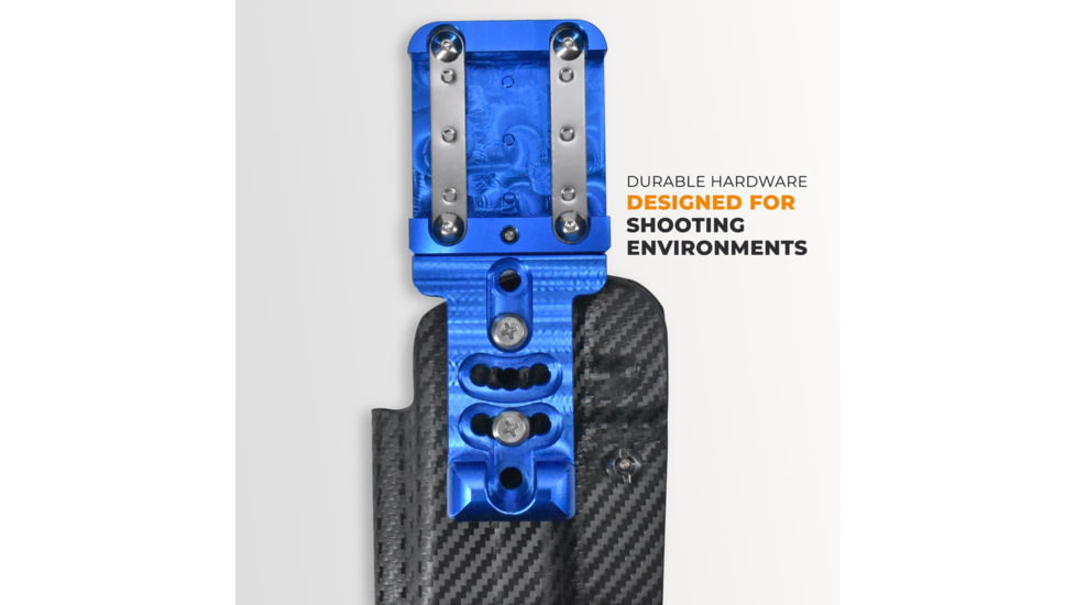 Maxtor Tactical Alloy Competition OWB Holster w/ Align Tactical Thumb Rest, H&amp;K VP9L, Right, Carbon Fiber, ACHBK-VP9LREST-CF