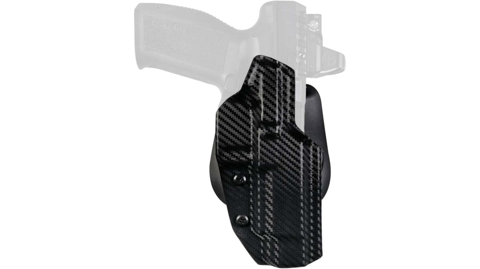 Maxtor Tactical Bul Armory Kydex OWB Paddle Holster w/ Streamlight TLR-8AG, SAS II Ultralight 3.25'', Right, Carbon Fiber, PADDLE-SASUL325TLR8-CFRH
