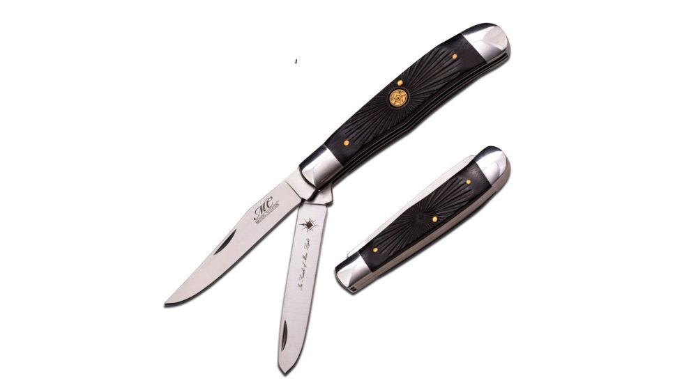 MC Masters Collection Folding Blade, 4.25in, Stainless Steel Blade, Dark Brown Wood Handle MC-016S