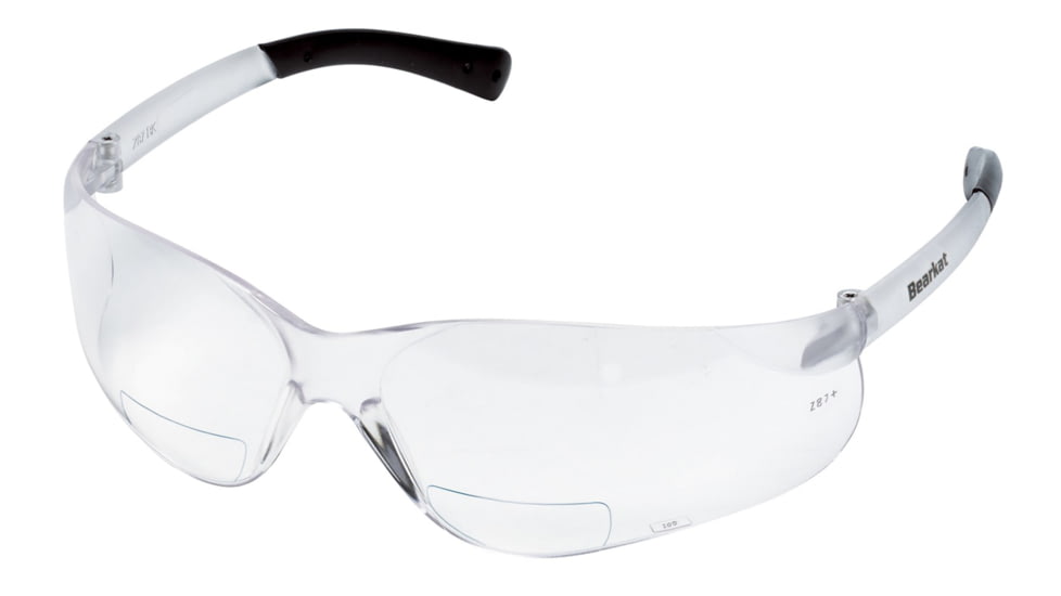 MCR Safety BearKat BK1 Series Bifocal Readers Safety Glasses, 2.0 Diopter, Clear, One Size, BKH20