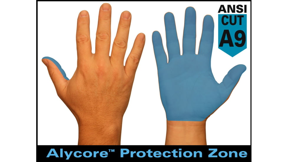 MCR Safety Big Jake with Alycore Cut and Puncture Resistant Leather Palm Work Gloves, Premium A+ Side Leather, Gray, Large, 1717AL