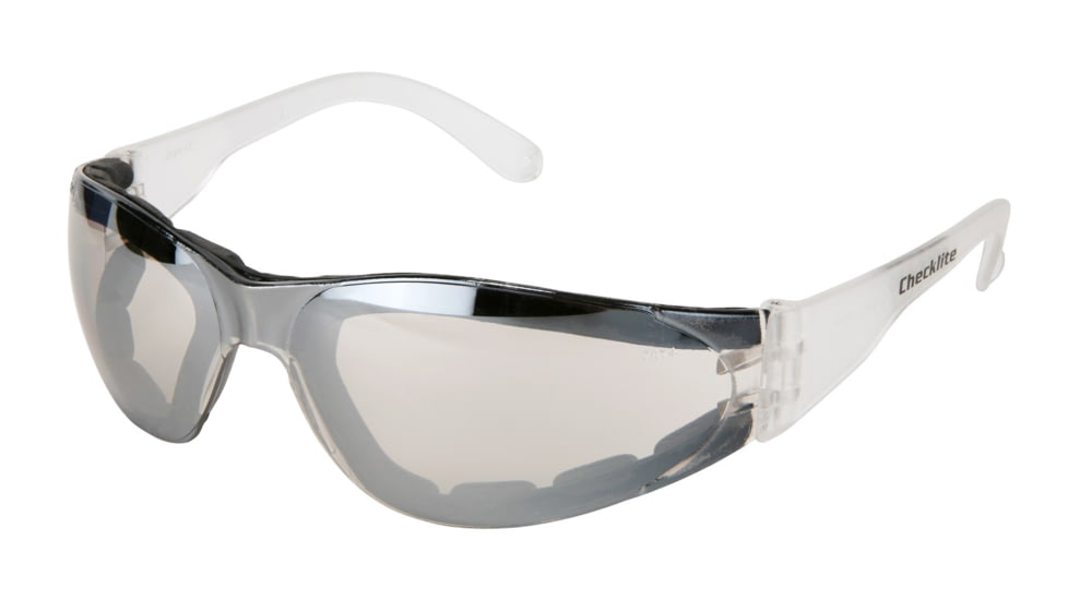 MCR Safety Checklite CL3 Series Safety Glasses, Anti-Fog Lens, Closed Cell Foam Lined, Excellent Orbital Seal and Fit, I/O Clear Mirror, One Size, CL319AF