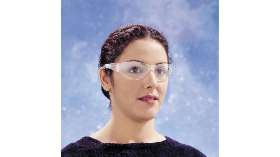 MCR Safety CK1 Series Safety Glasses, Flexible Bayonet Temples, Clear, One Size, CK110