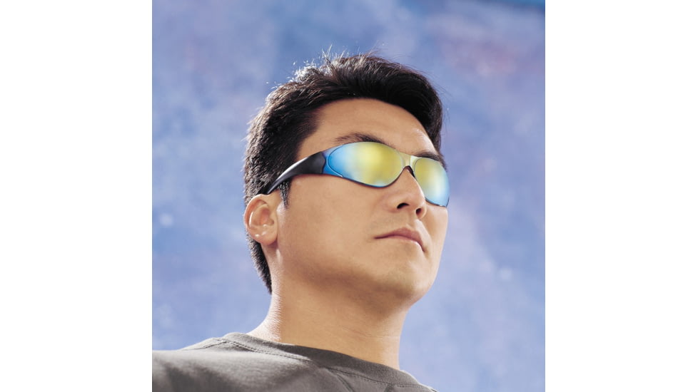 MCR Safety CK1 Series Safety Glasses, Flexible Bayonet Temples, Rainbow Mirror, One Size, CK118