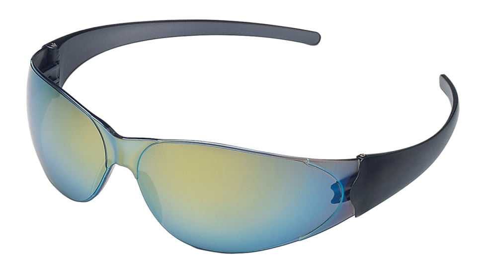 MCR Safety CK1 Series Safety Glasses, Flexible Bayonet Temples, Rainbow Mirror, One Size, CK118