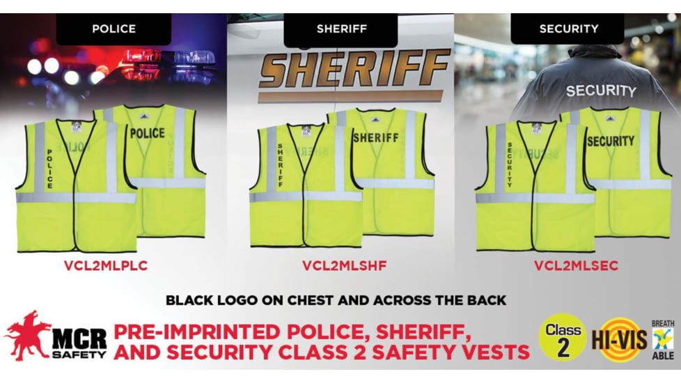 MCR Safety Hi Vis Reflective Lime Safety Vest - VCL2MLSHFM