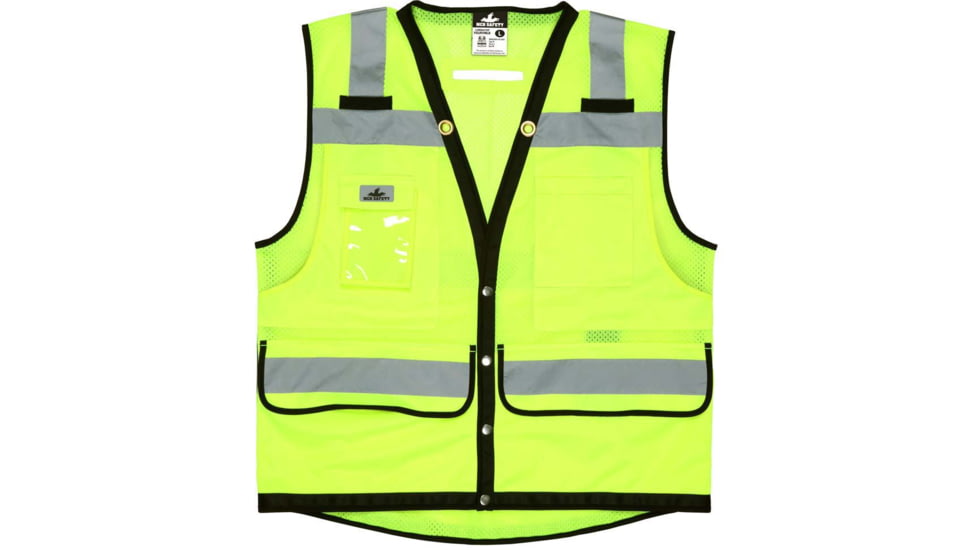 MCR Safety Class 2 Lime Premium Surveyor Safety Ves - VSURVMLBL