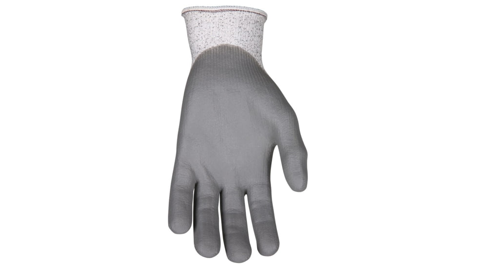 MCR Safety Cut Pro 13 Gauge Dyneema Diamond Technology Shell Cut Resistant Work Gloves, Nitrile Foam Coated Palm and Fingertips, Gray/Salt and Pepper, X - Small, 96720NFXS