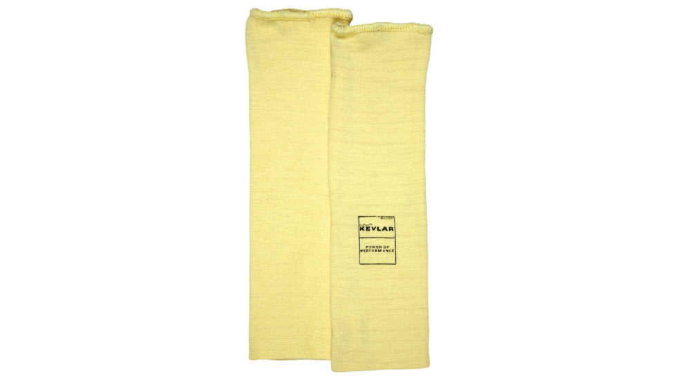 MCR Safety Cut Pro Double Ply DuPont Kevlar Cut Resistant Sleeves, 12in x 3 1/4in, Yellow, One Size, 9372