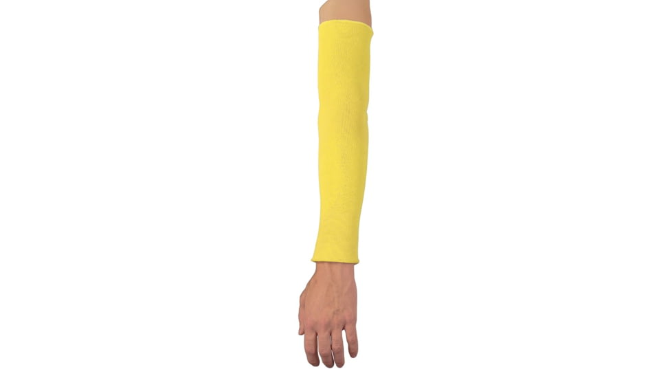 MCR Safety Cut Pro Single Ply DuPont Kevlar Competitive Value Cut Resistant Sleeves, 18in x 3 1/4in Single Ply Sleeve, Yellow, One Size, 9378P
