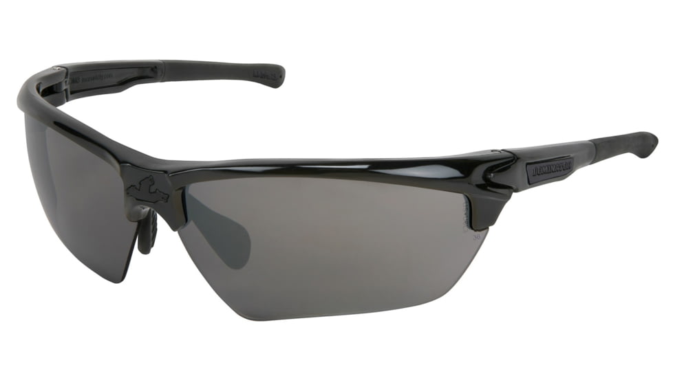 MCR Safety Dominator DM3 Series Safety Glasses, Polarized MAX36 Anti-Fog Lenses, Adjustable Wire Core Temples and Nose Piece, Black Mirror, One Size, DM1337BZDC