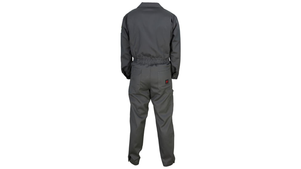 MCR Safety Flame Resistant Deluxe Coverall, 88% Cotton 12% Nylon, Gray, 38 TALL, DC1G38T