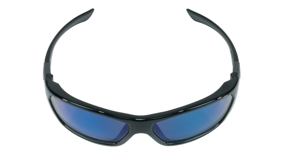 MCR Safety ForceFlex FF1 Series Safety Glasses, Lenses Molded Into Flexible TPU Frame, Blue Diamond Mirror, One Size, FF128B