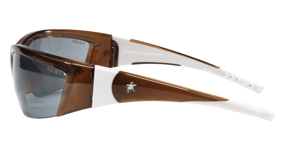 MCR Safety ForceFlex FF2 Series Safety Glasses, Lenses Molded Into Flexible TPU Frame, Gray, One Size, FF222