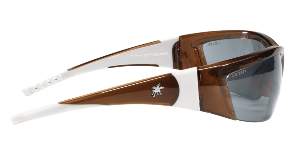 MCR Safety ForceFlex FF2 Series Safety Glasses, Lenses Molded Into Flexible TPU Frame, Gray, One Size, FF222