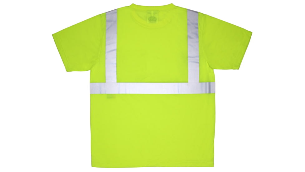 MCR Safety Hi Vis Reflective Safety Vest, ANSI Type R Class 2, Mesh with 3in Silver Stripes, Trimmed with Silver Reflective, Zipper Front Closure, Fluorescent Lime, L, SURVCL2LL