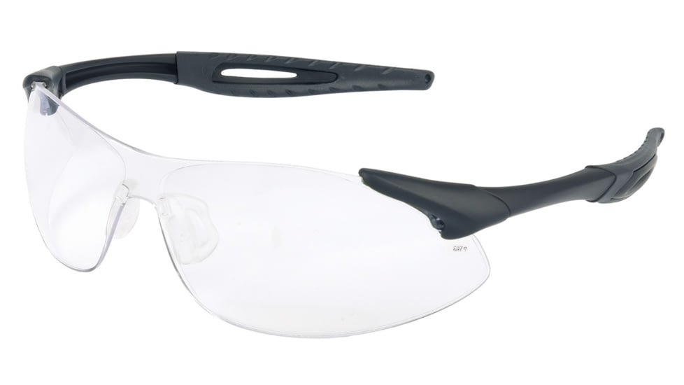 MCR Safety IA1 Series Safety Glasses, Extremely Flexible Temples, Non-Slip Temples and Soft TPR Nose Piece, Clear, One Size, IA110