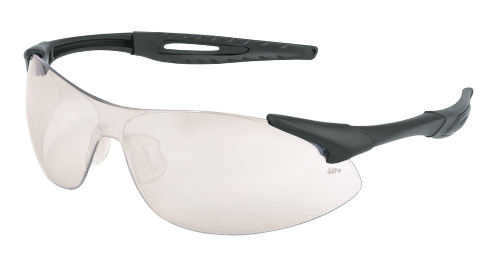 MCR Safety IA1 Series Safety Glasses, Extremely Flexible Temples, Non-Slip Temples and Soft TPR Nose Piece, I/O Clear Mirror, One Size, IA119