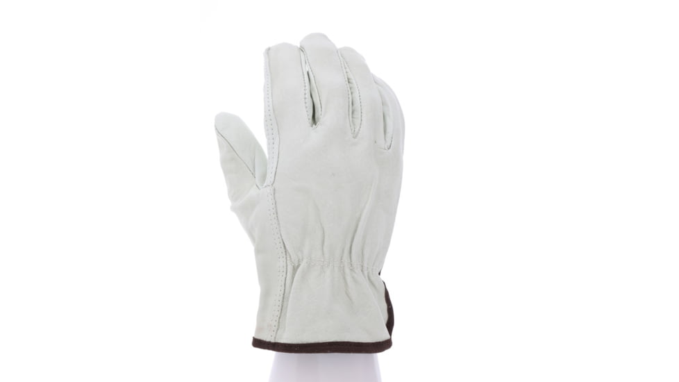 MCR Safety Leather Drivers Work Gloves, CV Grade Grain Cow, Straight Thumb, Beige, X - Large, 32013XL