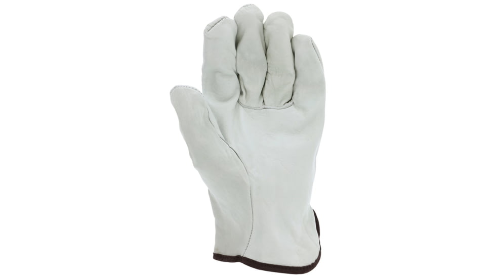 MCR Safety Leather Drivers Work Gloves, CV Grade Grain Cow, Straight Thumb, Beige, X - Large, 32013XL