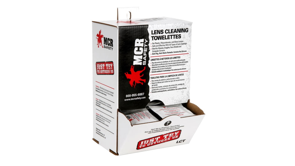 MCR Safety Lens Cleaning - Spec Saver Towelette 10 Boxes Per Case 100 Wipes Per Box, One Size, LCT