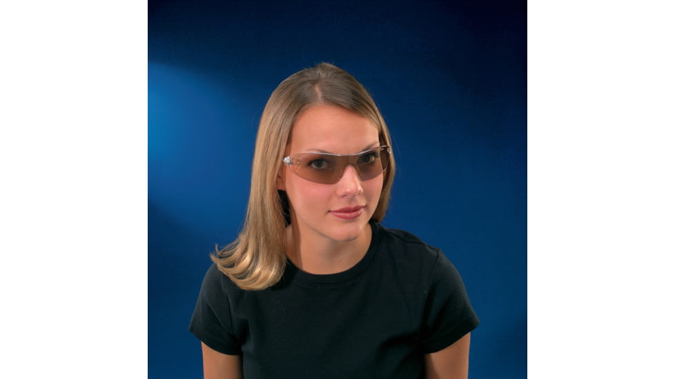 MCR Safety S22 Series Safety Glasses, Soft Non-Slip Temple, Smaller Lens Design, I/O Clear Mirror, One Size, S2219
