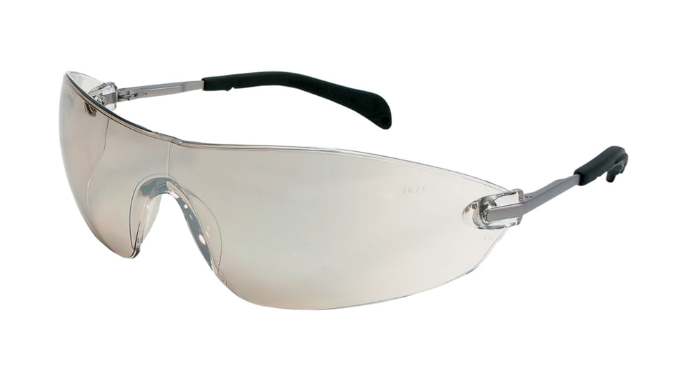 MCR Safety S22 Series Safety Glasses, Soft Non-Slip Temple, Smaller Lens Design, I/O Clear Mirror, One Size, S2219
