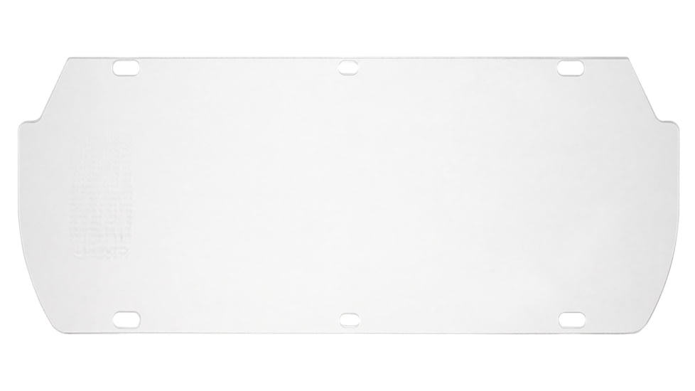 MCR Safety Safety Face Shield Double Matrix Replacement Window, Impact Resistant Polycarbonate, .040 Inches in Thickness, Clear, One Size, 494700