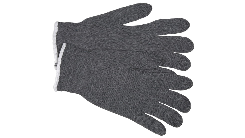 MCR Safety String Knit Work Gloves, 7 Gauge Regular Weight, 70% Cotton/30% Polyester, Hemmed Cuff, Gray, Medium, Each, 1, 9637M-EA