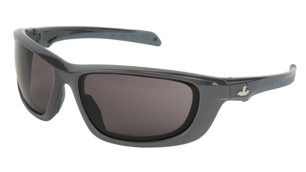 MCR Safety Swagger UD1 Series Safety Glasses, MAX6 Anti-Fog Coating, Co-Injected TPR over Polycarbonate Temples, Gray/ Gun Metal Frame, One Size, UD112PF
