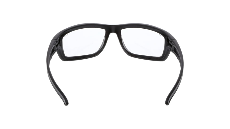 MCR Safety Tier1 T124 Tactical Gear Safety Glasses, Matte Black Frame, Clear MAX6 Superior Anti-Fog Lens, One Size, T12410P